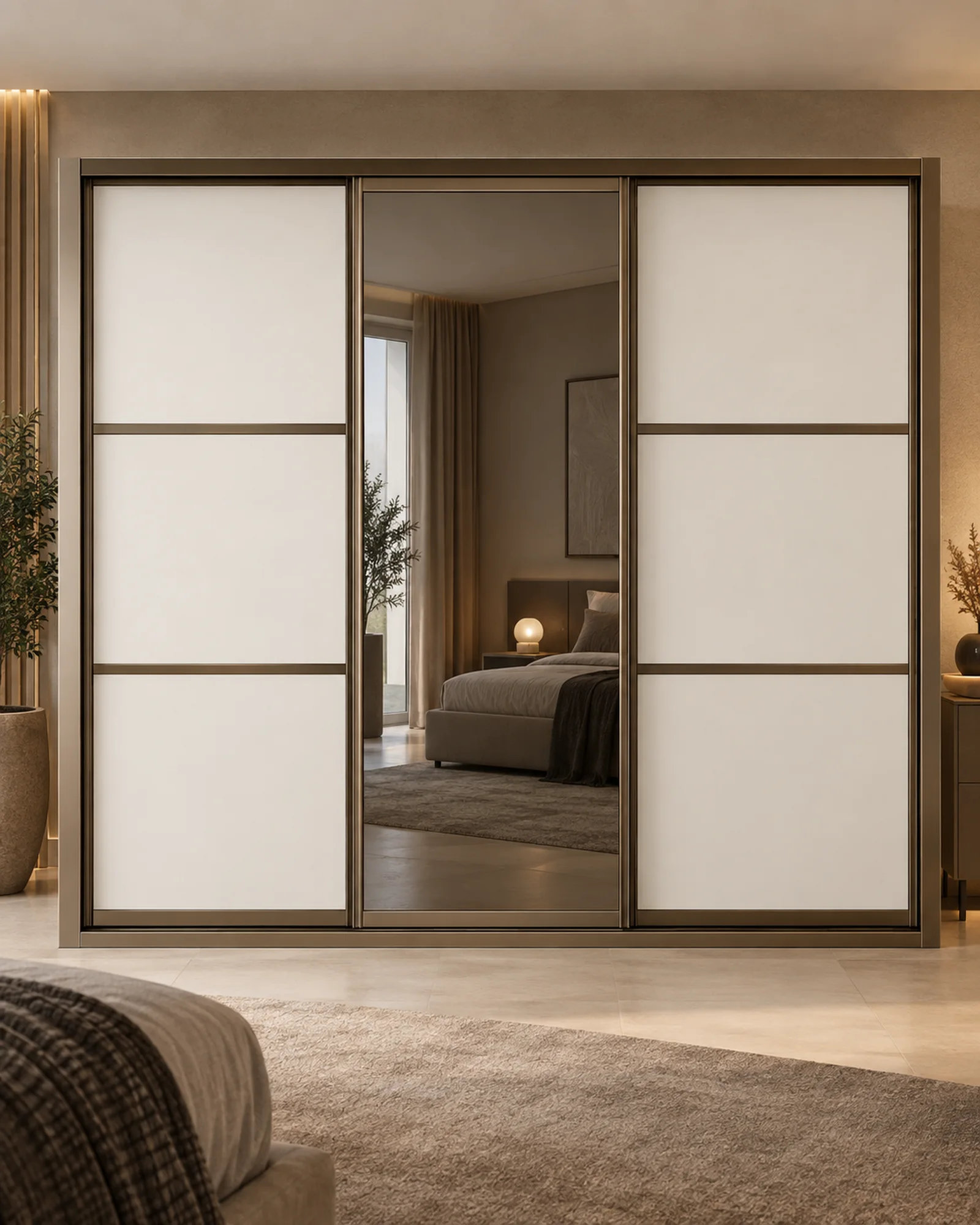 Vento Premium Sürgülü Ray Gardırop — 01 Kapak